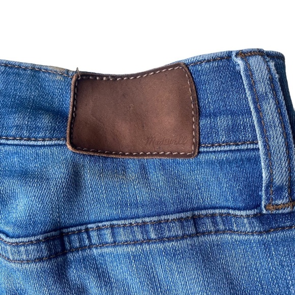 Madewell Cali Demi Boot Jeans Womens Size 25 Raw Hem Button Fly High Rise Flare - Picture 7 of 13